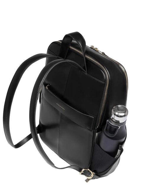 BLUE SQUARE  Zaino porta PC 14", in pelle Nero - Zaini da lavoro porta PC