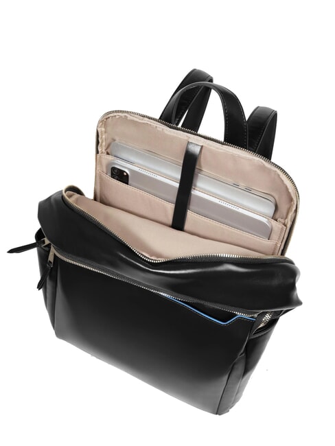 BLUE SQUARE  Zaino porta PC 14", in pelle Nero - Zaini da lavoro porta PC