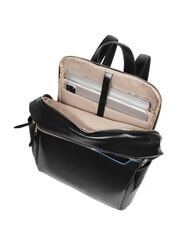 PIQUADRO BLUE SQUARE  Zaino porta PC 14", in pelle Nero - Zaini da lavoro porta PC - 5