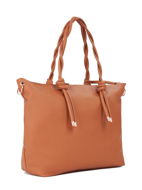 SCARLETT RE Borsa a spalla con manici intrecciati cuoio - Borse Donna