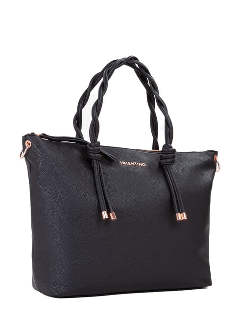 SCARLETT RE Borsa a spalla con manici intrecciati nero - Borse Donna