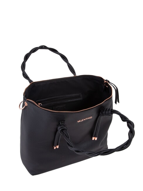 SCARLETT RE Borsa a spalla con manici intrecciati nero - Borse Donna