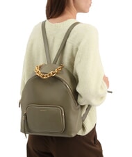 COCCINELLE FENIX Zaino medio in pelle laurel green - Borse Donna - 4