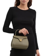 COCCINELLE MARVIN Borsa a mano mini in pelle con tracolla laurel green - Borse Donna - 4