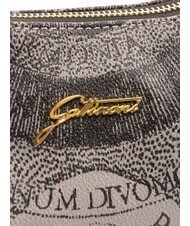 GATTINONI PLANETARIUM Borsa hobo mezzaluna con tracolla monochrom lt grey/ black - Borse Donna - 3