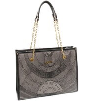 GATTINONI PLANETARIUM Borsa a spalla manici catena monochrom lt grey/ black - Borse Donna - 2