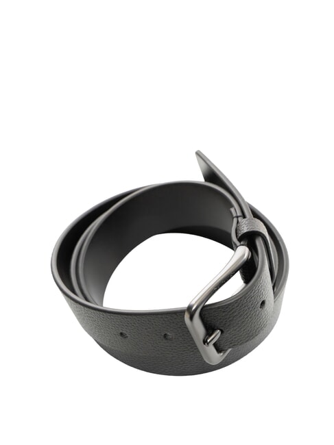 CASUAL PIN BUCKLE Cintura in pelle  black / matte gunmetal - Cinture