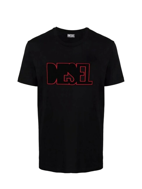 T-DIEGOR T-Shirt in cotone black - T-shirt Uomo