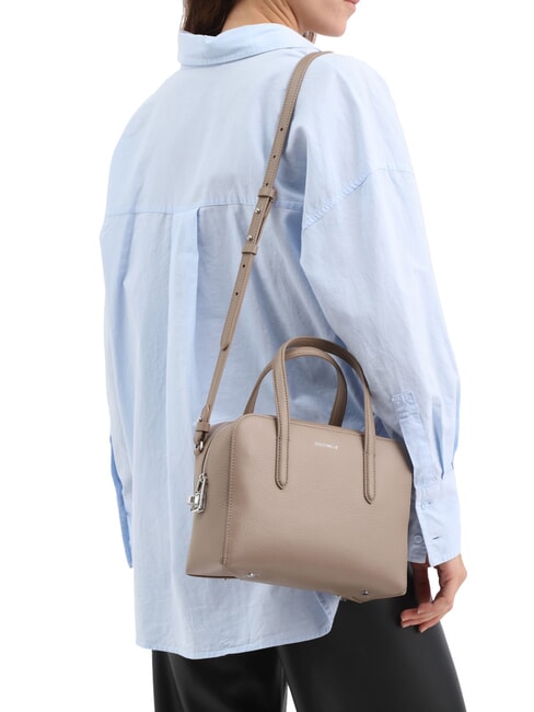 SWAP Borsa a bauletto in pelle con tracolla warm taupe - Borse Donna