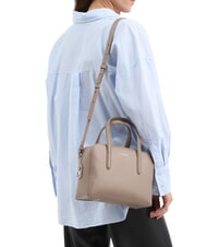 COCCINELLE SWAP Borsa a bauletto in pelle con tracolla warm taupe - Borse Donna - 4