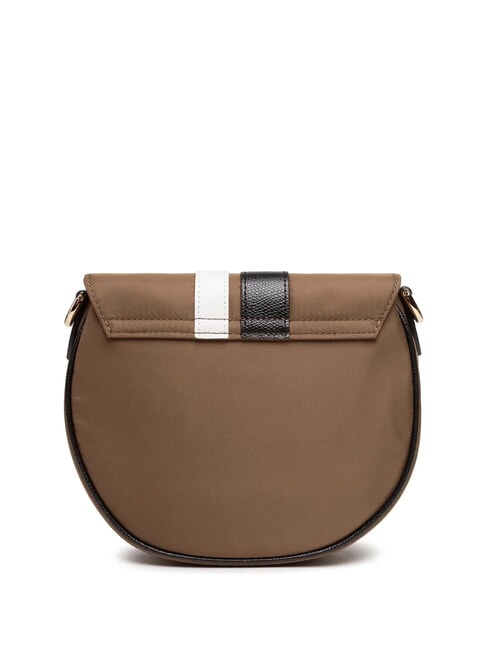 METROPOLIS Borsa mini a tracolla fango+nero+talco h - Borse Donna