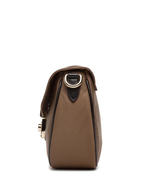 METROPOLIS Borsa mini a tracolla fango+nero+talco h - Borse Donna