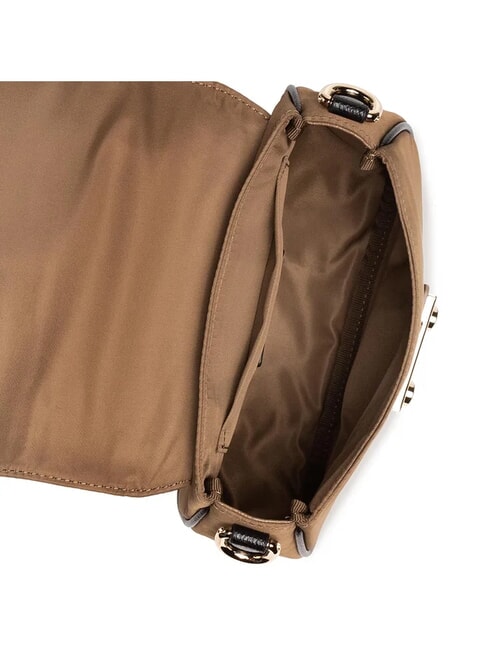 METROPOLIS Borsa mini a tracolla fango+nero+talco h - Borse Donna