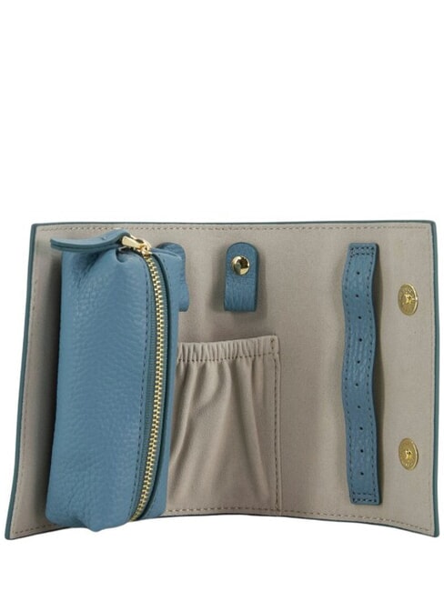 JEWELRY BOX Bustina porta gioielli in pelle arctic blue - Bustine & Necessaire