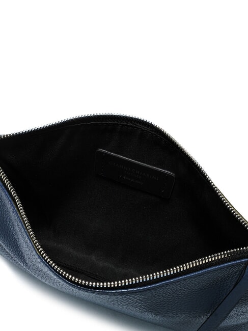 HERMY Borsa busta in pelle con tracolla BLU NAVY - Borse Donna