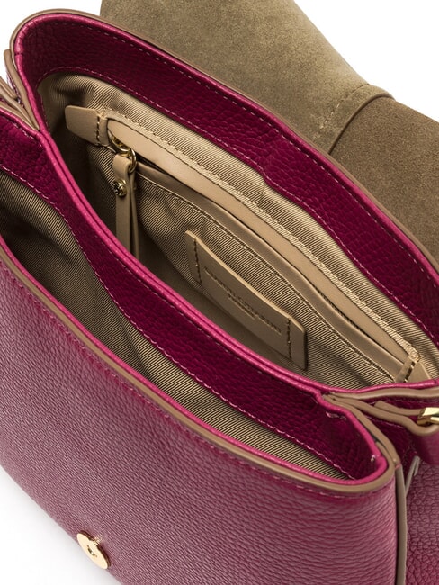 HELENA ROUND Borsa in pelle con doppia tracolla desert flower - Borse Donna