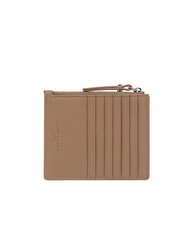 GIANNI CHIARINI GRAIN Portafoglio piatto in pelle con zip clay - Portafogli Donna - 3