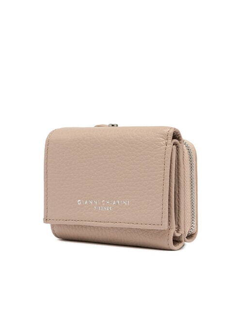 WALLETS GRAIN Portafoglio piccolo in pelle martellata pink salt - Portafogli Donna