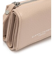 GIANNI CHIARINI WALLETS GRAIN Portafoglio piccolo in pelle martellata pink salt - Portafogli Donna - 4