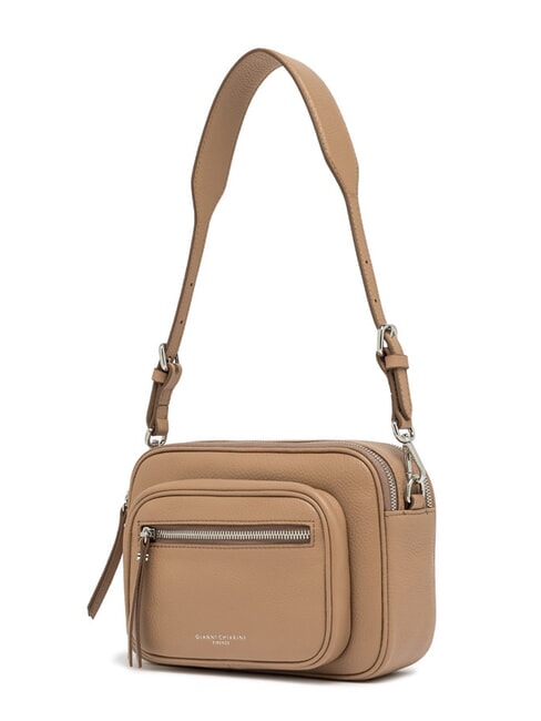 CARRE Borsa in pelle a spalla con tracolla clay - Borse Donna