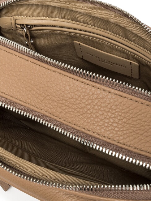 CARRE Borsa in pelle a spalla con tracolla clay - Borse Donna