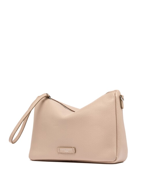 NORA POUCH Pochette in pelle con polsierina e tracolla pink salt - Borse Donna