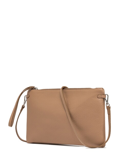 HERMY Borsa busta in pelle con tracolla clay - Borse Donna