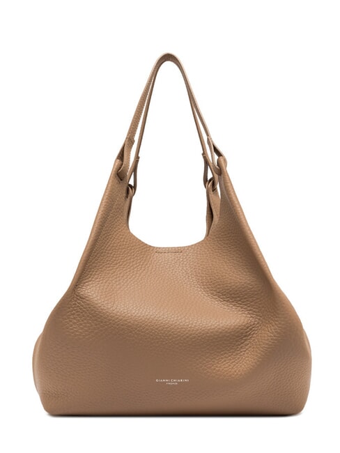 DUA Borsa a spalla grande in pelle clay - Borse Donna