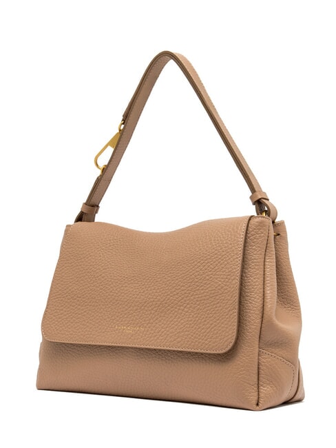 CECILE Borsa a spalla in pelle martellata clay - Borse Donna