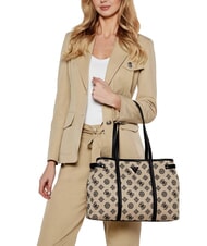 GUESS BEYZA  Borsa a spalla black logo - Borse Donna - 4