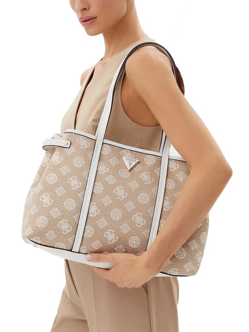 BEYZA  Borsa a spalla white logo - Borse Donna