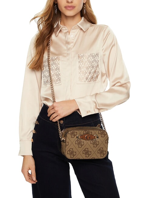 IZZY Borsa camera case due zip LATTE LOGO - Borse Donna