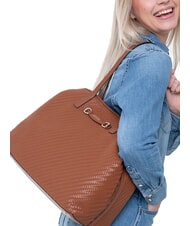 GUESS VIKKY II Borsa Tote a spalla COGNAC - Borse Donna - 4