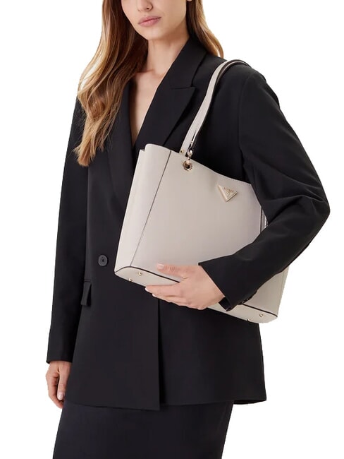 NOELLE Borsa shopper saffiano bone - Borse Donna