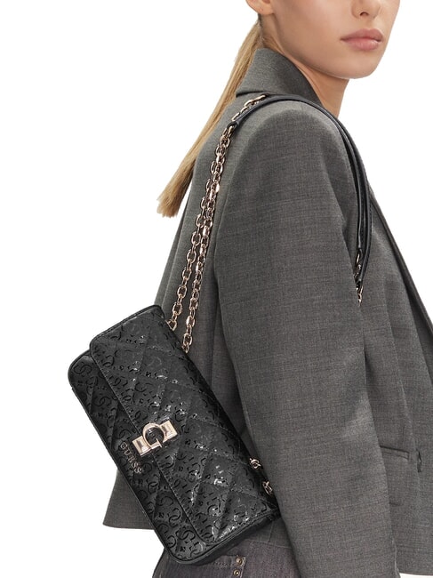 BESSEY Borsa convertible con patta NERO - Borse Donna