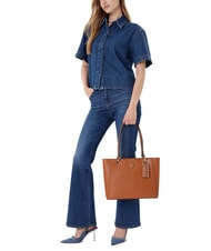 GUESS NOELLE 2  Shopping Bag a spalla light cognac - Borse Donna - 4