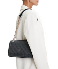 GUESS NOELLE 2 Borsa convertible con flap coal - Borse Donna - 6