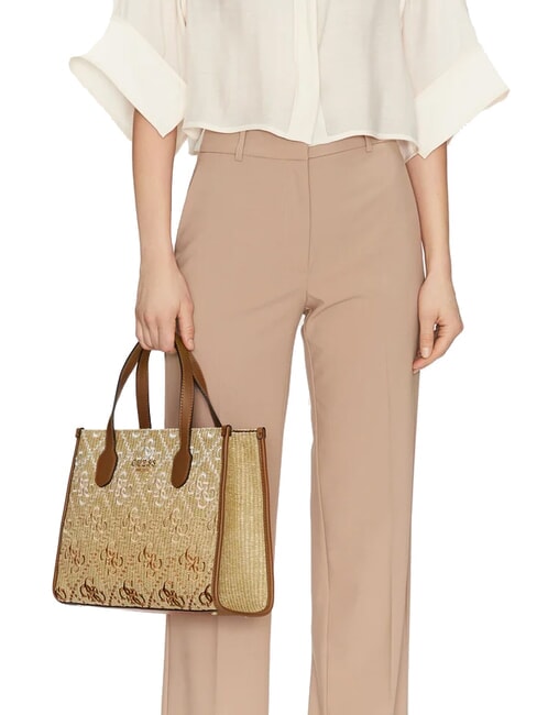 SILVANA Borsa con tracolla cognac/olive - Borse Donna