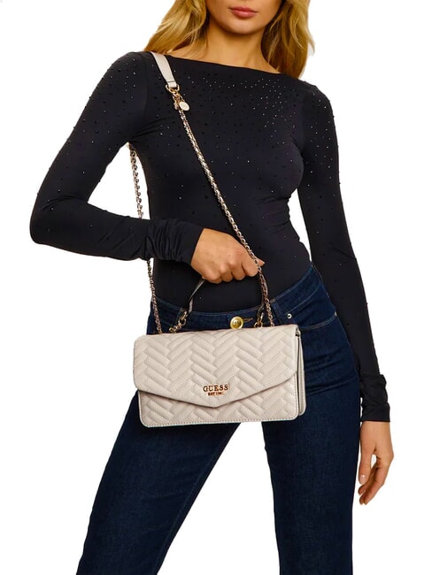 ANNING Borsa trapuntata convertible STONE - Borse Donna