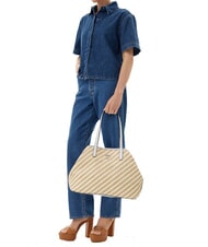 GUESS VIKKY II  Borsa a spalla natural/white - Borse Donna - 5