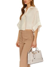 GUESS ZARELA  Borsa a mano, con tracolla off white logo - Borse Donna - 4