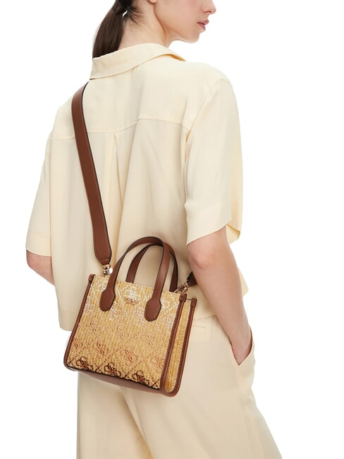 SILVANA Mini Bag a mano, con tracolla cognac/olive - Borse Donna