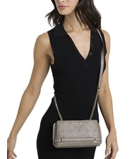 GUESS ZARELA  Borsetta a tracolla dark taupe logo - Borse Donna - 3