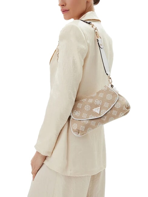 BEYZA  Borsa a tracolla white logo - Borse Donna