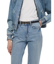 GUESS ZAMIRA Cintura con logo in metallo coal - Cinture - 4