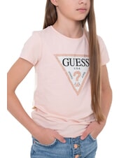 GUESS KIDS T-shirt maniche corte con strass sweet pink - T-shirt Bambino - 4