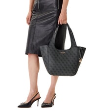 GUESS CALISTA 4G Borsa a spalla coal - Borse Donna - 5