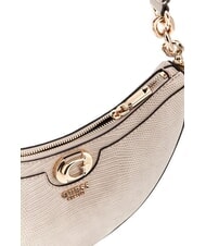 GUESS ORLINA Borsa a spalla stampa lucertola Taupe - Borse Donna - 3