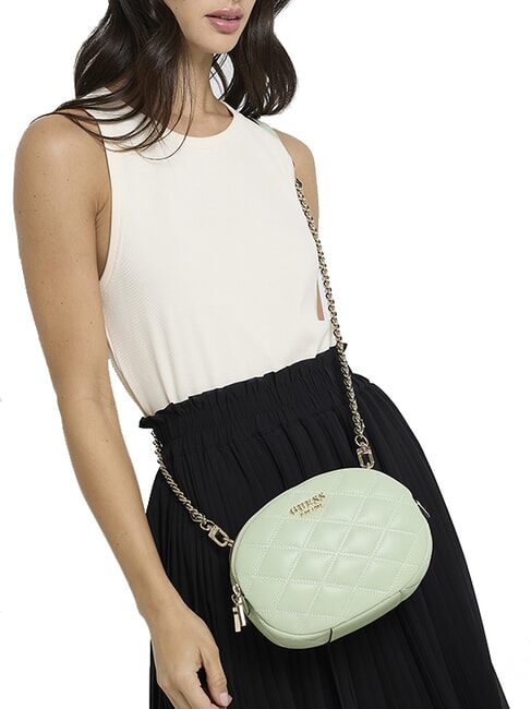 TAMSIN Borsa piccola trapuntata a tracolla celadon - Borse Donna