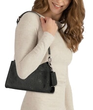 GUESS CRESIDIA II Borsa a spalla con zip black logo - Borse Donna - 5